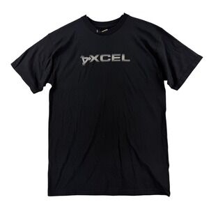 XCEL Shirt Mens Medium Black Logo Graphic Tee T-Shirt Tagless Surf Cotton NWT